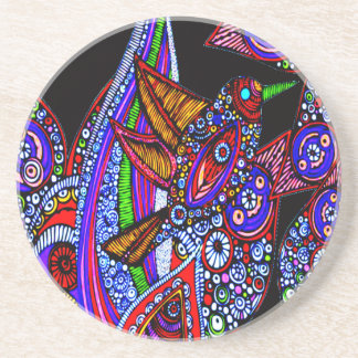Posavasos Pájaro Azul De Pascua Negra Paradisa