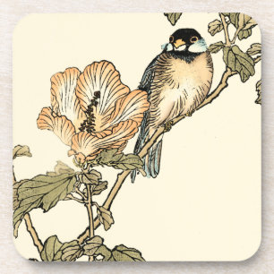 Posavasos Pájaro oriental encaramado en rama