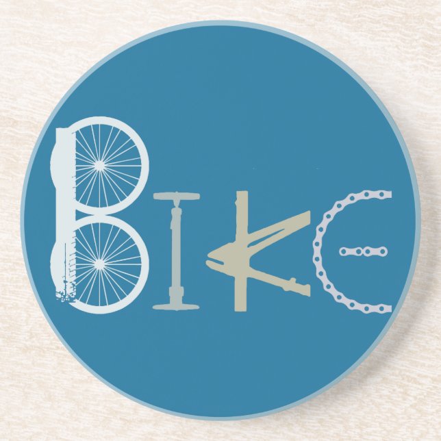 Posavasos Palabras de bicicleta de piezas de bicicleta Bicyc (Frente)