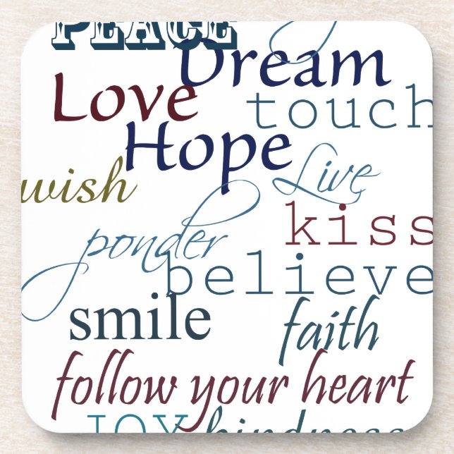 Posavasos Palabras de inspiración (Frente)