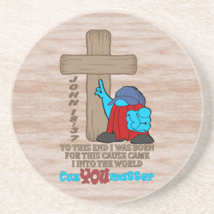 Posavasos Palabras Inspiradoras de la Cruz de Cristo Rufus