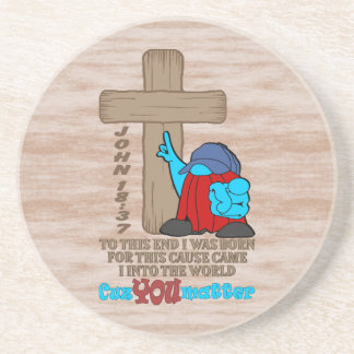 Posavasos Palabras Inspiradoras de la Cruz de Cristo Rufus
