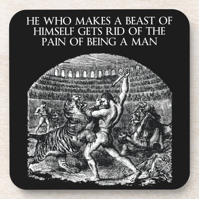 Posavasos Palabras motivacionales - BESTIA (Frente)