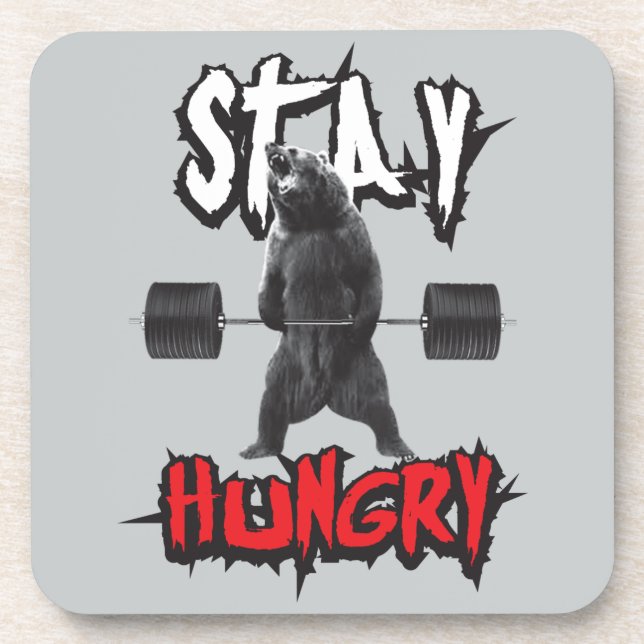 Posavasos Palabras motivacionales - Sigue con hambre (Frente)