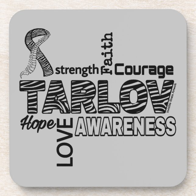 Posavasos Palabras...Tarlov Cyst (Frente)