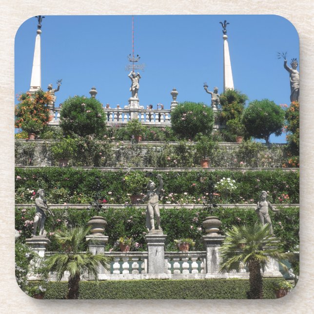 Posavasos Palacio Borromeo en Stresa, Italia (Frente)