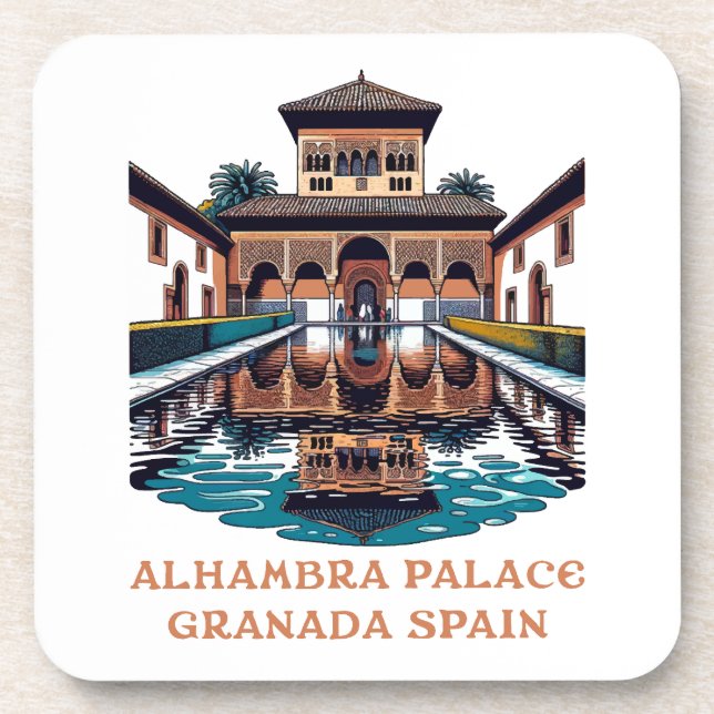 Posavasos Palacio de la Alhambra Granada España (Frente)