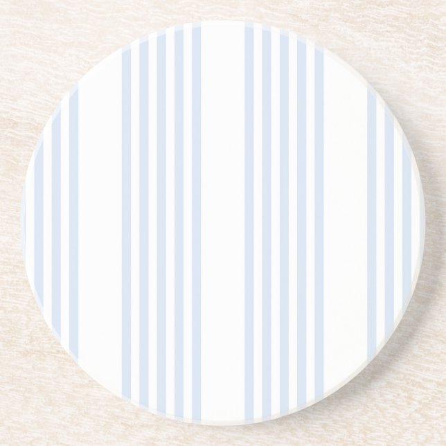 Posavasos Pale blue and white five stripes pattern (Frente)