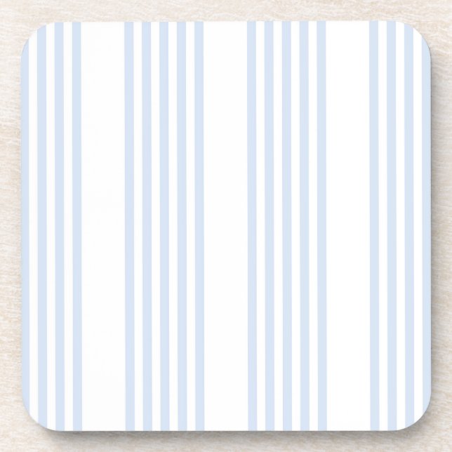 Posavasos Pale blue and white five stripes pattern (Frente)