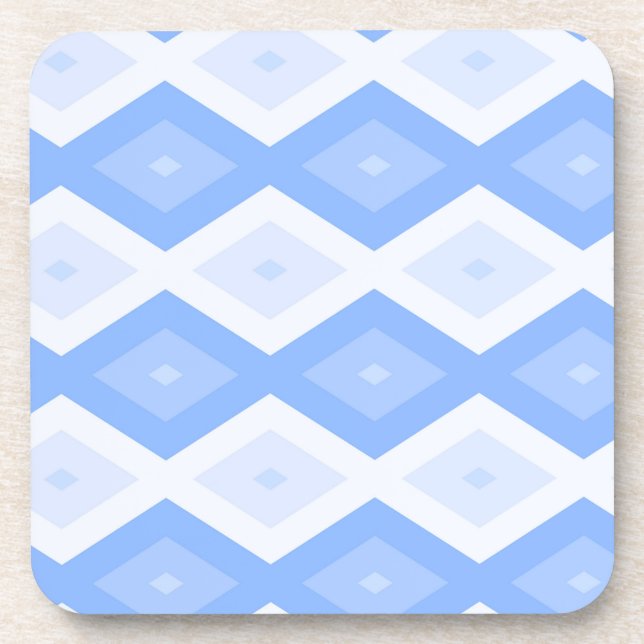 Posavasos Pale blue diamond pattern (Frente)