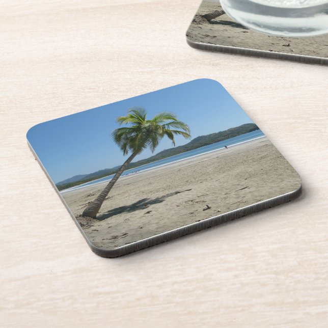 Posavasos Palmeras en la playa (Lado Izquierdo)
