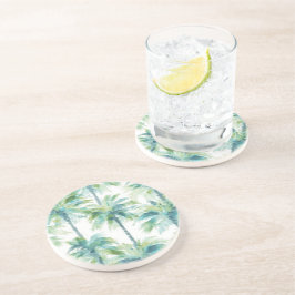 Posavasos Palmeras Verde Azul Turquesa