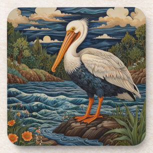 Posavasos Palomino de gaviota de mar blanco