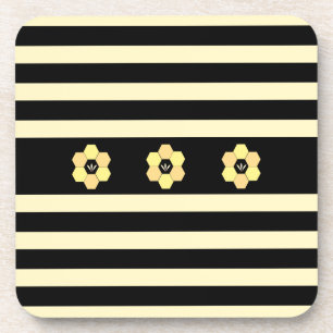 Posavasos Panal de Abejas Modernas & Rayas