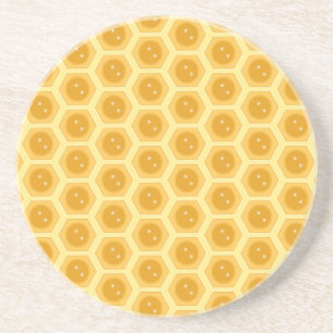Posavasos Panal sobre Amarillo