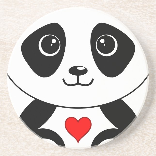 Posavasos Panda cariñosa (Frente)
