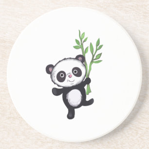POSAVASOS PANDA CON EL BAMBÚ
