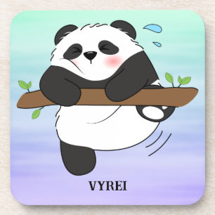 Posavasos Panda de escalada cúpula Doble cara Delantera