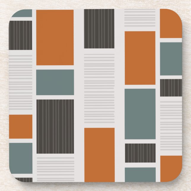 Posavasos Paneles modernos de mediados del siglo XX (Frente)