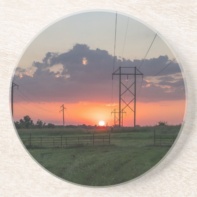Posavasos Panorama de energía solar (Frente)