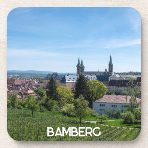 Posavasos Panorama del casco antiguo de Bamberg, Alemania