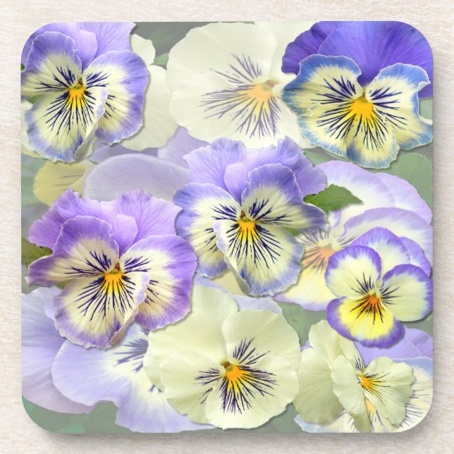 Posavasos Pansy Pastel ~ Astras (Frente)