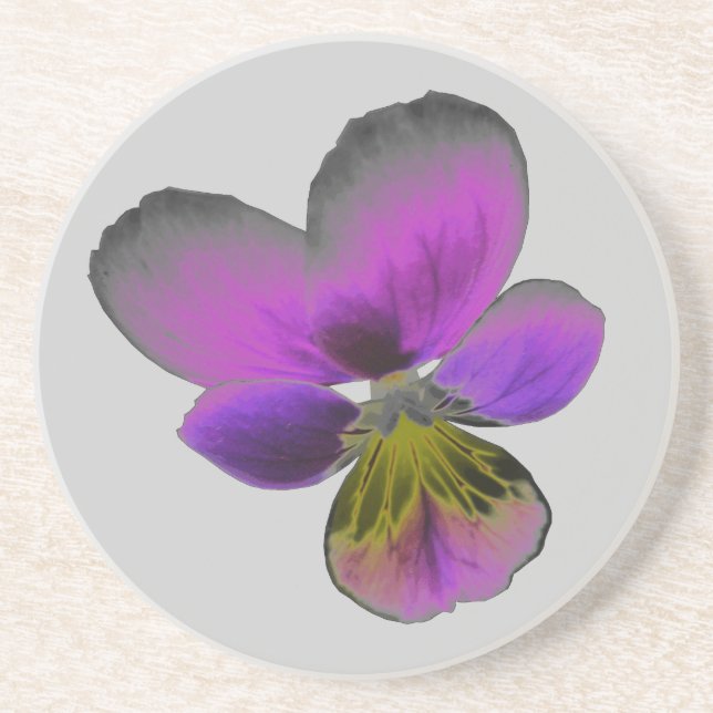 Posavasos Pansy Wild Dark Purple Coasters (Frente)