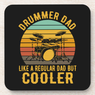 Posavasos Papa Baterista Como Un Papa Normal Pero Más Guay