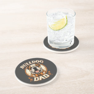 Posavasos papá bulldog – Día del Padre toro inglés vintage a