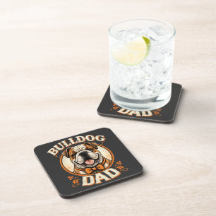 Posavasos papá bulldog – Día del Padre toro inglés vintage l