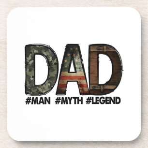 Posavasos Papá - el hombre el mito la leyenda Papá; padre; g