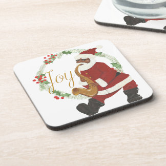 Posavasos Papá Noel afroamericano