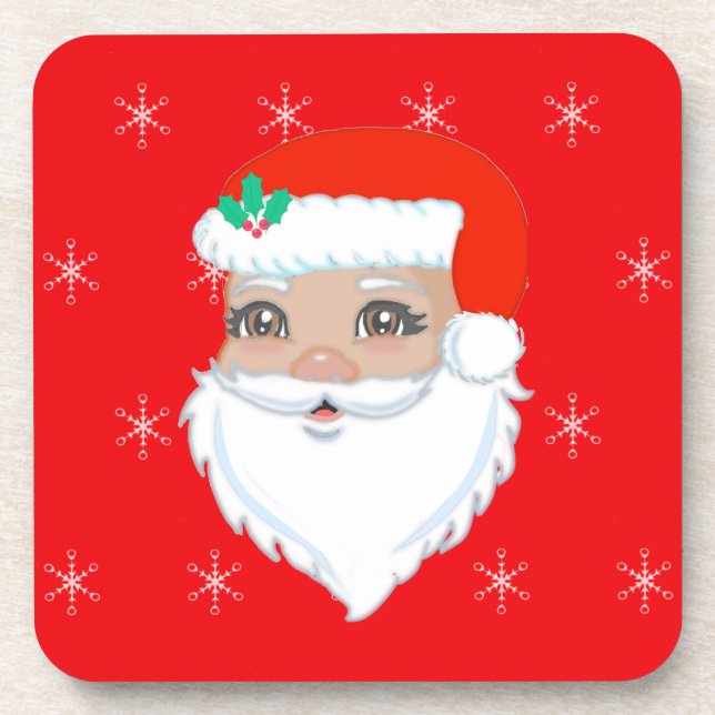 Posavasos Papá Noel lindo (Frente)