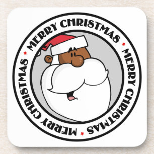 Posavasos Papá Noel negro