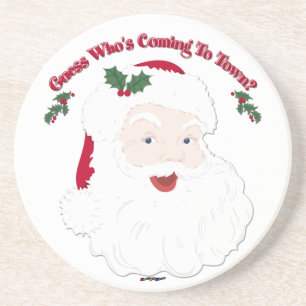 Posavasos Papá Noel Vintage, ¿quién viene?