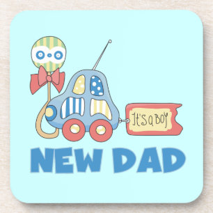 Posavasos Papá nuevo coche es un regalo de niño