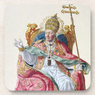Posavasos Papa Pío VI (1717-99) de 'DES Estampes de Receuil