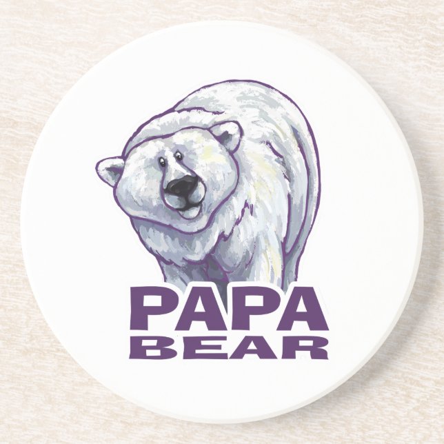 Posavasos Papa Polar Bear (Frente)