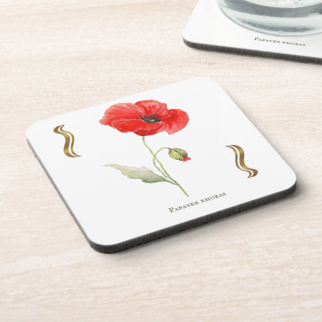 Posavasos Papaver rhoeas  (Lado Izquierdo)