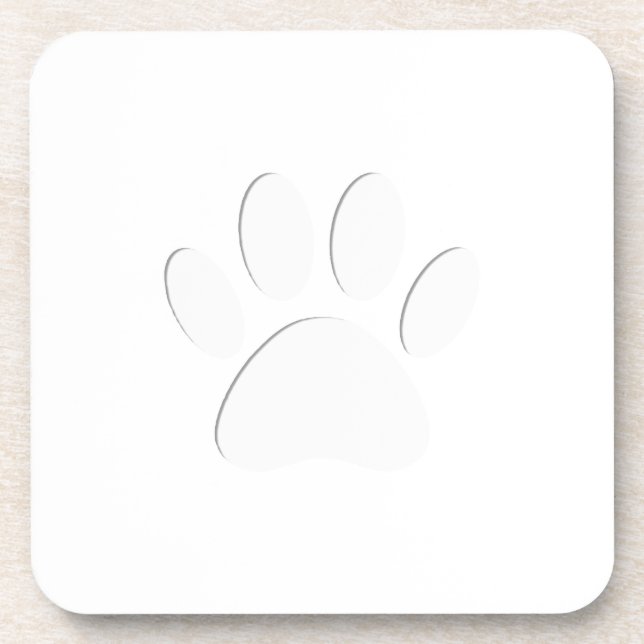 Posavasos Papel Cortar Papel Perro Imprimir (Frente)