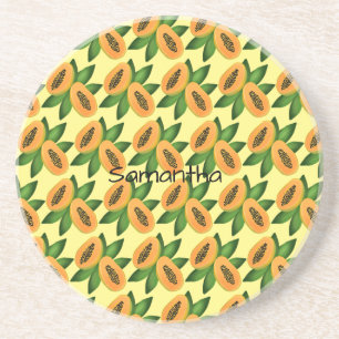 Posavasos Papel de envolvimiento de fruta de Papaya