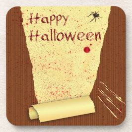 Posavasos Papel de fondo sangriento de Halloween