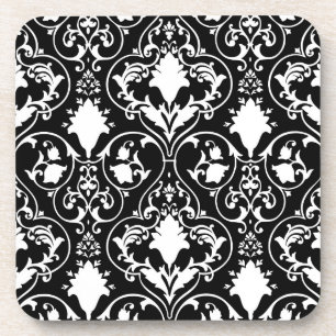 Posavasos Papel pintado antiguo de la voluta