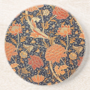 Posavasos Papel pintado de flores William Morris Cray patrón