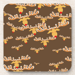 Posavasos Papel pintado de Rudolf del navidad