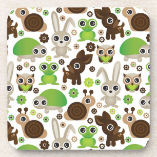 Posavasos papel pintado del animal del conejito de la