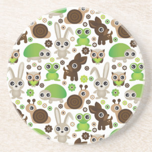 Posavasos papel pintado del animal del conejito de la