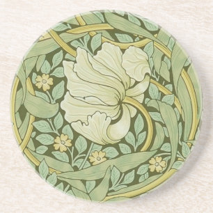 Posavasos Papel pintado floral azul de William Morris Pimper