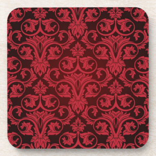 Posavasos Papel pintado rojo 2