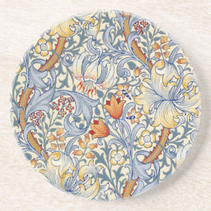 Posavasos Papel pintado victoriano Gold Lily de William Morr